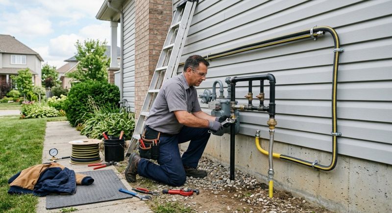 Natural Gas Line Installation in Fredericksburg, VA